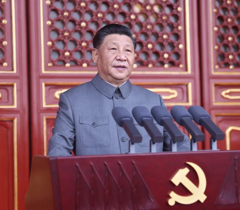 7月1日上午，慶祝中國共產(chǎn)黨成立100周年大會在北京天安門廣場隆重舉行。中共中央總書記、國家主席、中央軍委主席習(xí)近平發(fā)表重要講話。.jpg